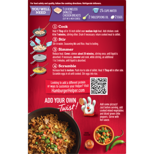Chicken Helper Chicken Fried Rice 7 Oz Chicken Helper Chicken Fried Rice 7 Oz