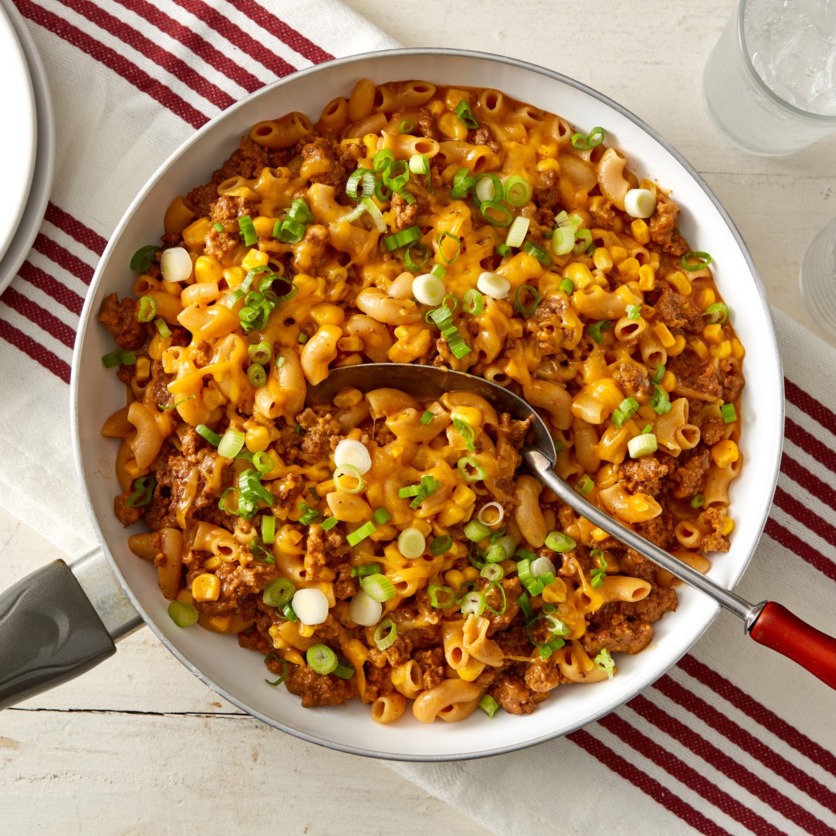 Cheesy Barbecue Beef Pasta Skillet Recipe Hamburger Helper